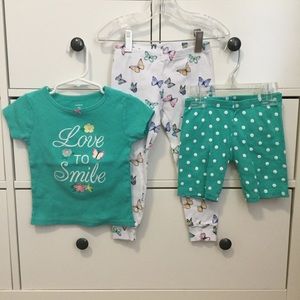 Carter's Love To Smile Pajama Set with Shorts
